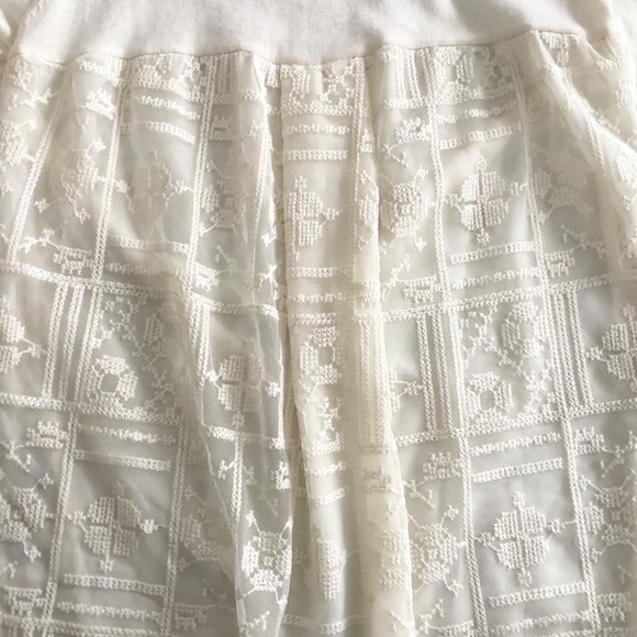 Anthropologie Ivory Mixed Media Lace Knit Boho Top NWT Size Large - Picture 11 of 11